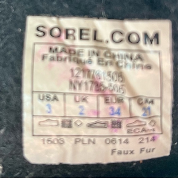 Sorel Girls Boots - Size 3 - Picture 2 of 3